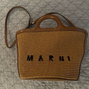 Marni Brown Small Tropicalia Tote